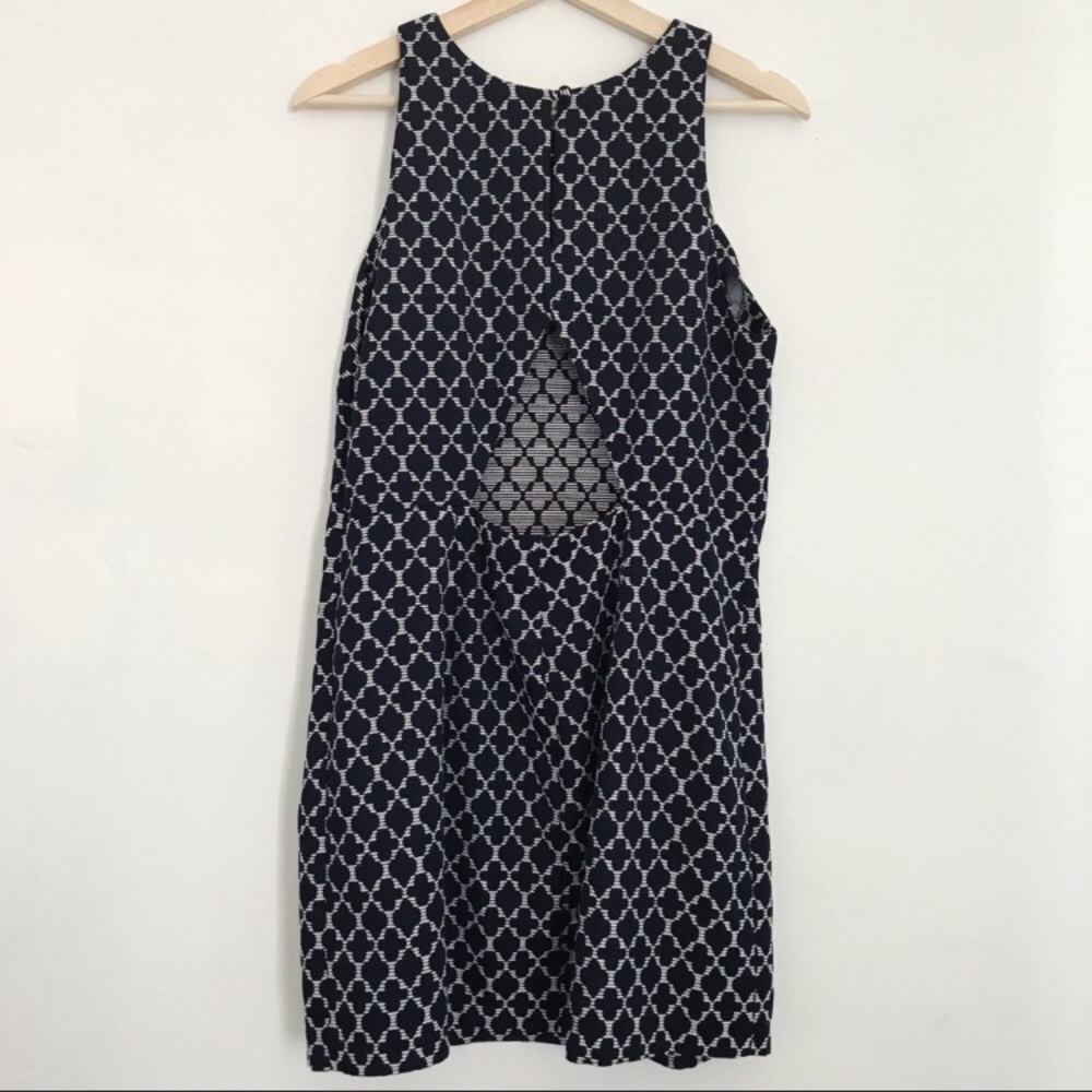 {BB Dakota} Sleeveless Shift Dress Navy/White 10 - Picture 6 of 8